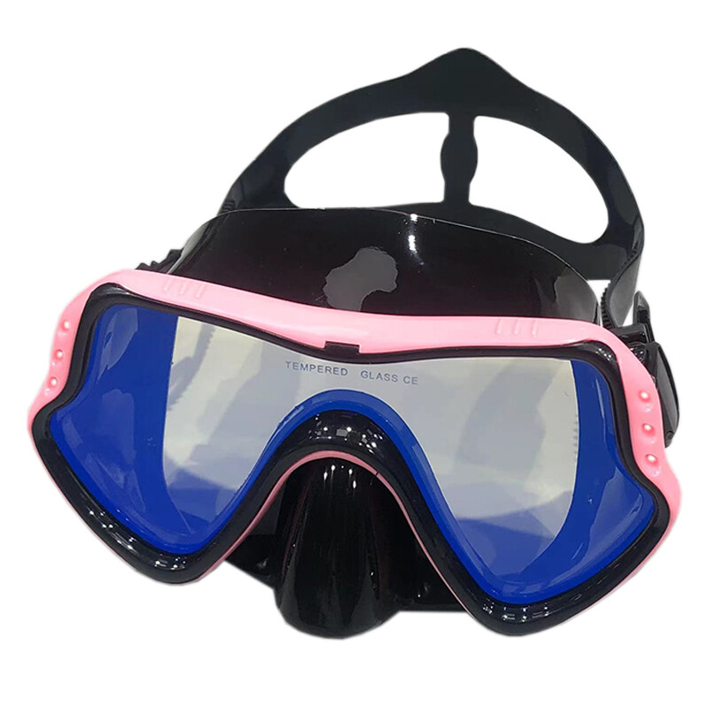 QYQ Maska za ronjenje Silikonske ronilačke naočale za plivanje Kaljeno staklo u boji široko vidno polje sprječava curenje za odrasle