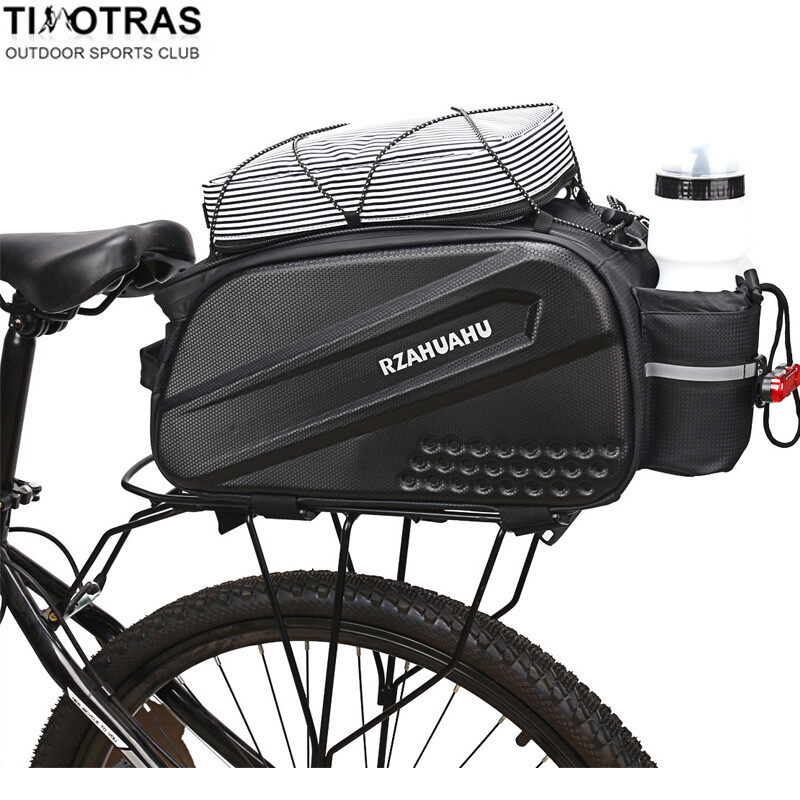 Daudzfunkcionāla velosipēda aizmugurējā sēdekļa soma 14L ūdensnecaurlaidīga velosipēda bagāžnieka bagāžnieka bagāžas soma.
