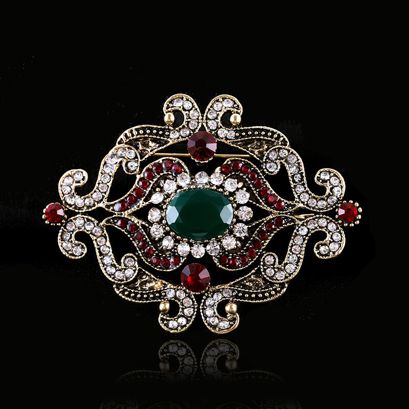 Accesorii de îmbrăcăminte exclusive transfrontaliere, broșă din dantelă goală în stil baroc, în stilul palatului popular retro european și american