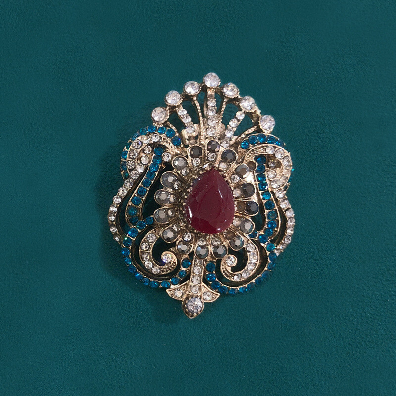 Accesorii de îmbrăcăminte exclusive transfrontaliere, broșă din dantelă goală în stil baroc, în stilul palatului popular retro european și american