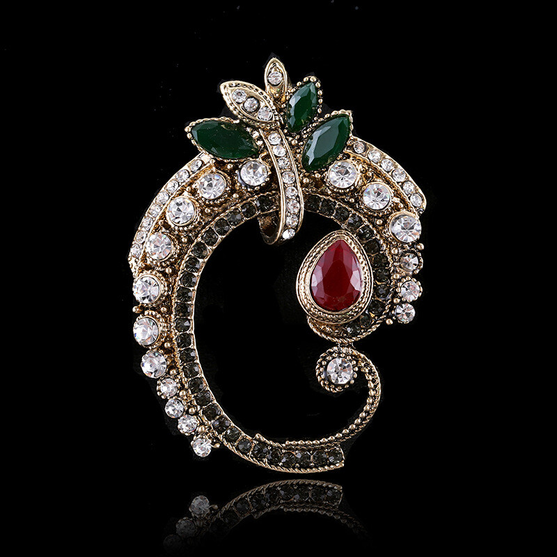 Accesorii de îmbrăcăminte exclusive transfrontaliere, broșă din dantelă goală în stil baroc, în stilul palatului popular retro european și american