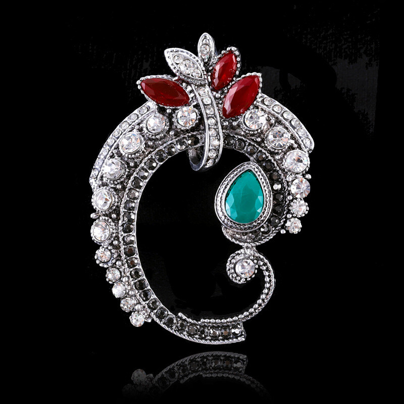 Accesorii de îmbrăcăminte exclusive transfrontaliere, broșă din dantelă goală în stil baroc, în stilul palatului popular retro european și american