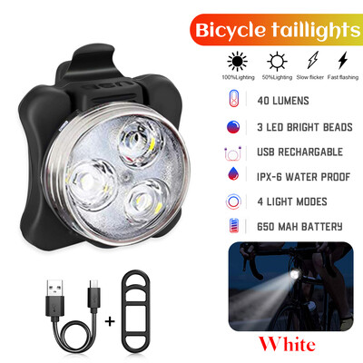 3 LED stražnja svjetla za bicikl s USB punjivom stražnjom kopčom za bicikl Svjetlo za svjetlo Svjetlo za bicikl Luz Bicicleta Dodaci za bicikl