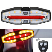 Задна светлина за велосипед USB зареждане Дистанционно управление Мигач Нощни бележки Мигащо име на продукта Безопасност при колоездене