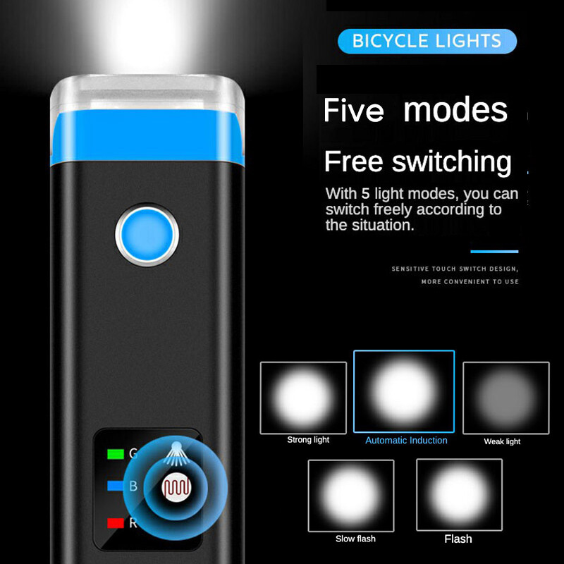 Svjetlo za trubu za bicikl Prednja rasvjeta za bicikl Lampe za bicikl s električnom sirenom 120DB Biciklistička svjetiljka za prednja svjetla za bicikl Zvono za bicikl