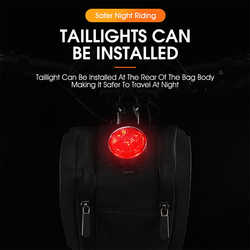 WEST BIKING Vodootporna torba za sedlo za bicikl Tvrdi TPU MTB cestovni bicikl ispod sjedala Stražnja torba za brzo otpuštanje bisaga Dodaci za bicikl