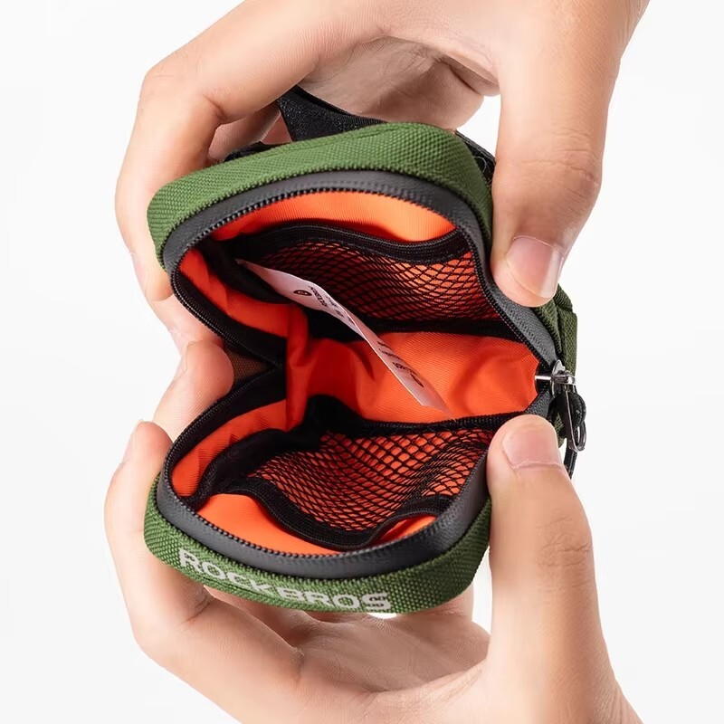 ROCKBROS Mini biciklistička torba za sjedalo 0.35L Mala biciklistička torba za sjedalo Ultralaka biciklistička stražnja torba za cestovne bicikle Torbe za alate MTB dodaci