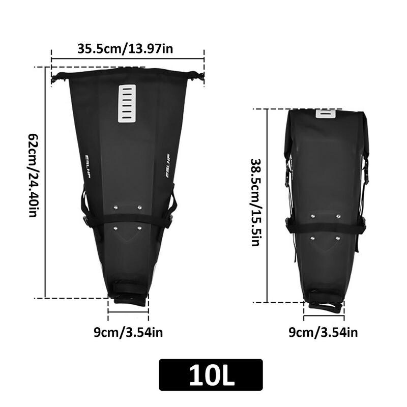 10L torba za sjedalo bicikla Vodootporna MTB torba za cestovni bicikl s dugim repom Reflektirajuća torba za stražnje sjedalo bicikla za biciklistički pribor
