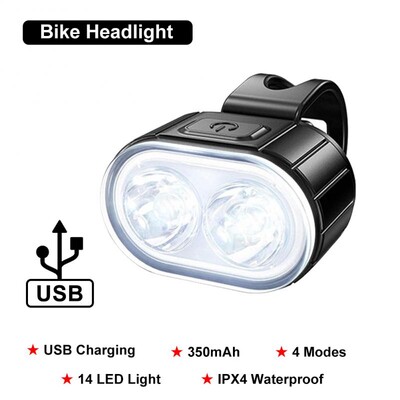 LED dviračio galinis žibintas dviračio priekinis galinis žibintas USB įkraunamas saugos įspėjimas dviračio priekinių žibintų lempa sauga Bicicleta Для Велосипеда