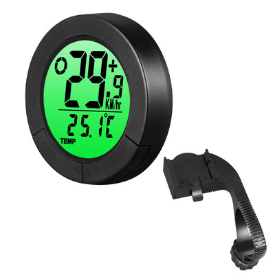 Okruglo bežično računalo za bicikl, LED svjetleće pozadinsko osvjetljenje, brzinomjer za bicikl, MTB odometar, mjerenje temperature, oprema za vožnju