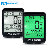 INBIKE dviračio kompiuteris vandeniui atsparus MTB dviračių spidometras Belaidis laidinis dviračio odometro kompiuteris LED skaitmeninis važiavimas dviračiu