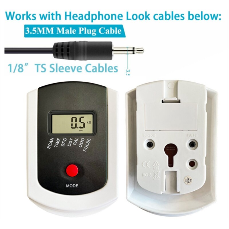 Spidometrs ar sirdsdarbības ātrumu fitnesa stacionārajiem velosipēdiem, magnētiskajiem velosipēdiem