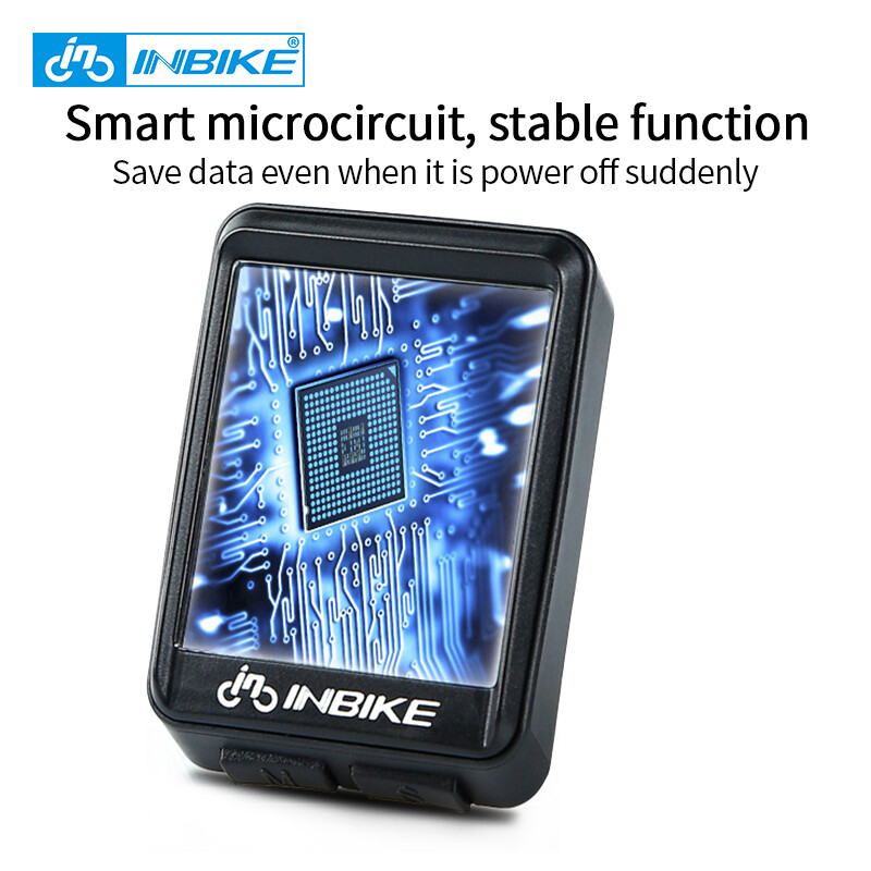 INBIKE Otporan na kišu MTB bicikl Računalo Brzinomjer bicikla Bežični žičani mjerač kilometara Biciklistički sat LED zaslon mjerljivi sat Ic321