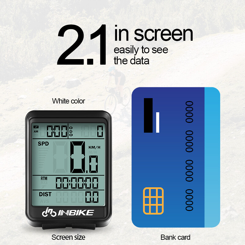 INBIKE Otporan na kišu MTB bicikl Računalo Brzinomjer bicikla Bežični žičani mjerač kilometara Biciklistički sat LED zaslon mjerljivi sat Ic321