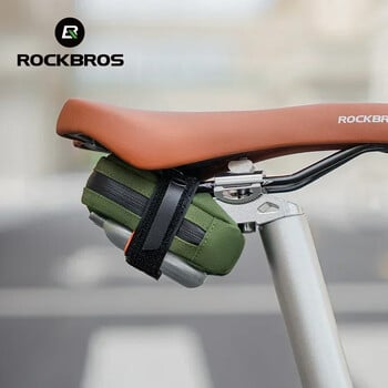 Τσάντα σέλας ποδηλάτου ROCKBROS 0,35L Mini Portable Tail Bag MTB Mountain Road Bike Tool Kit Επισκευή τσάντας Reflective Cycling Accessori