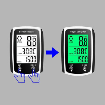 Компютър за велосипед, кабелен GPS, велосипед, хронометър, водоустойчив, колоездене, нощно виждане, хронометър, скоростомер, одометър, аксесоари за каране