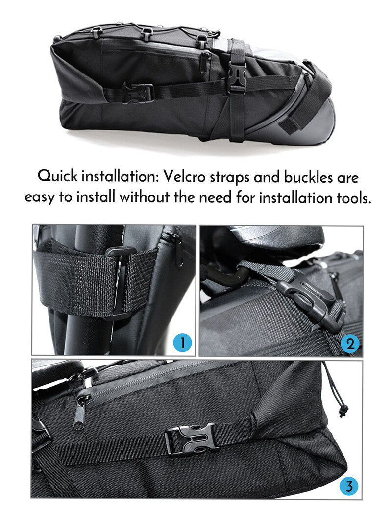 Dviračio balnelio krepšys 3-10 l Didelės talpos kalnų plento MTB dviračių dviračių uodegos krepšys Dviračio saugojimo komplektas Dviračio krepšys po sėdyne