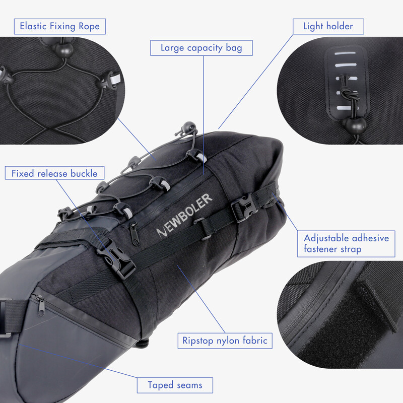 Dviračio balnelio krepšys 3-10 l Didelės talpos kalnų plento MTB dviračių dviračių uodegos krepšys Dviračio saugojimo komplektas Dviračio krepšys po sėdyne
