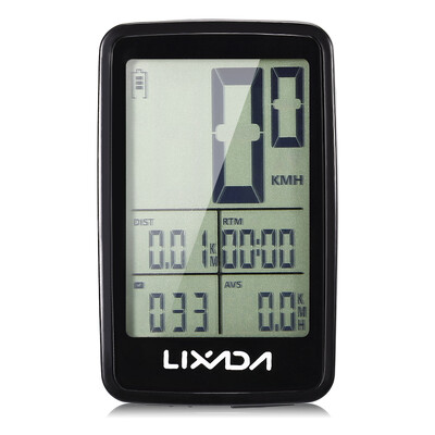 Computer de biciclete multifunctional fara fir Lixada 11 functii Computer reincarcabil prin USB pentru bicicleta Vitezometru pentru biciclete Odometru