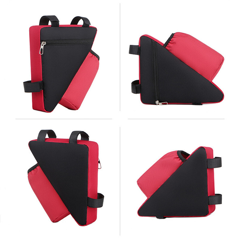 Dviračio krepšys vandeniui atsparus rėmas priekinis vamzdis trikampis krepšys Mobiliojo telefono įrankių krepšys vandens butelio laikiklio maišelis Dviračio priedai