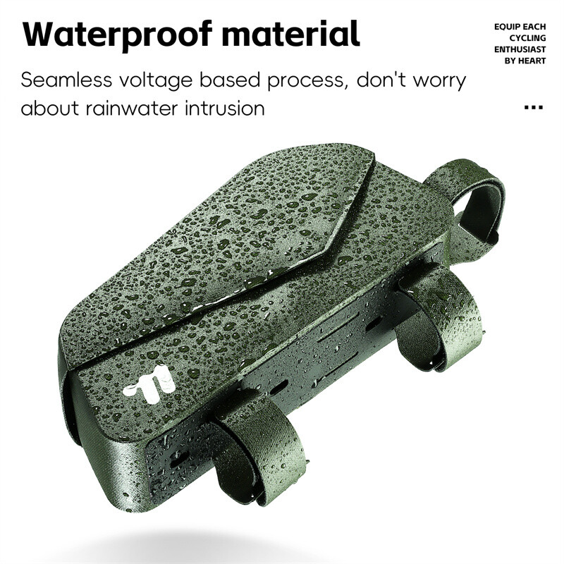 WEST BIKING Torba za gornju cijev s magnetskim poklopcem za bicikle s montiranim vijcima i remenima MTB cestovni bicikl Vodootporna strukturirana torba s prednjim okvirom