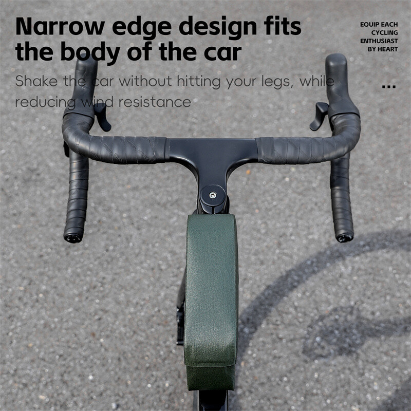 WEST BIKING Torba za gornju cijev s magnetskim poklopcem za bicikle s montiranim vijcima i remenima MTB cestovni bicikl Vodootporna strukturirana torba s prednjim okvirom