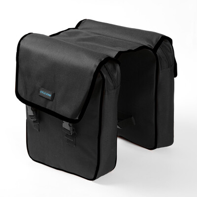 Vodootporna torba za stražnje sjedalo bicikla Putna torba s dvostrukom torbicom Torbe za biciklizam na otvorenom Torbe sa stražnjim nosačem MTB biciklističke torbe za rep Veliki kapacitet crna