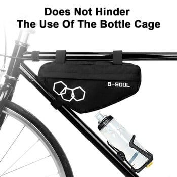 B-SOUL Bike Triangle Bag Αδιάβροχη τσάντα για ποδήλατο βουνού Πλαίσιο τσάντα μπροστινού σωλήνα Πλαίσιο ποδηλατικής τσάντας Θήκη ποδηλάτων Αξεσουάρ ποδηλάτου