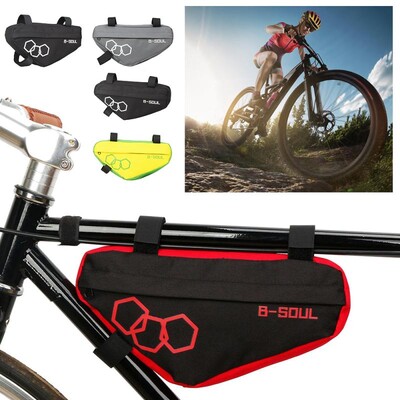 B-SOUL Bike Triangle Bag Αδιάβροχη τσάντα για ποδήλατο βουνού Πλαίσιο τσάντα μπροστινού σωλήνα Πλαίσιο ποδηλατικής τσάντας Θήκη ποδηλάτων Αξεσουάρ ποδηλάτου