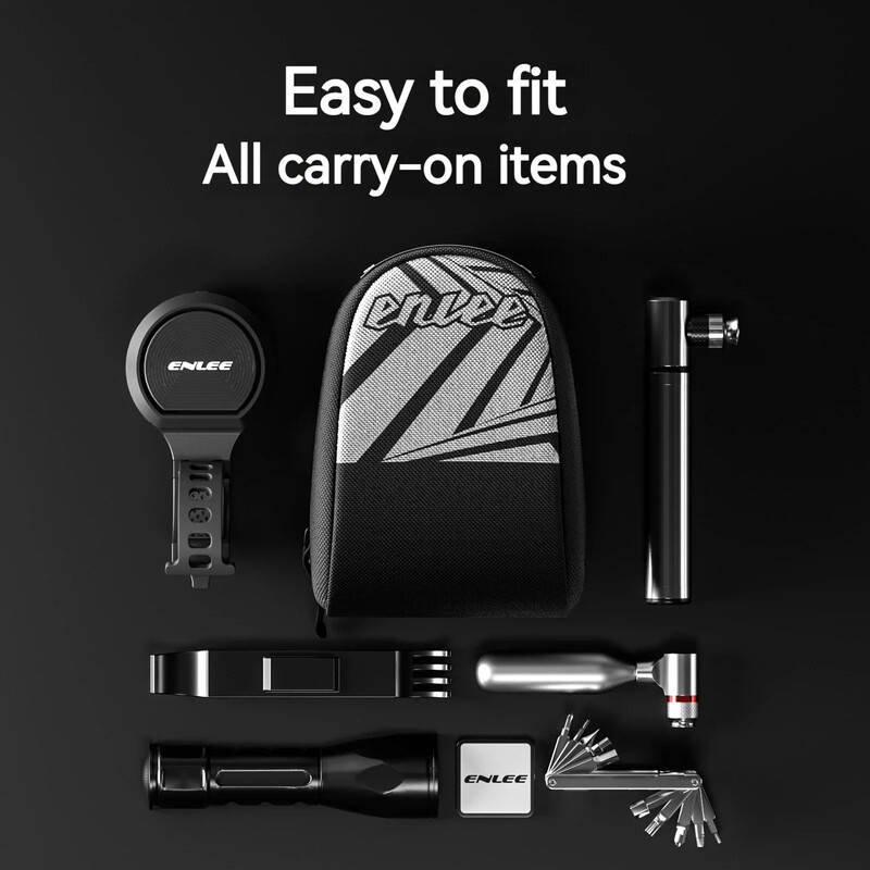 ENLEE Geantă de bicicletă Geantă de șa pentru bicicletă de drum și de munte Geantă cu tub pentru scaun pentru bicicletă ultraușoară Genți spațioase mari pentru biciclete