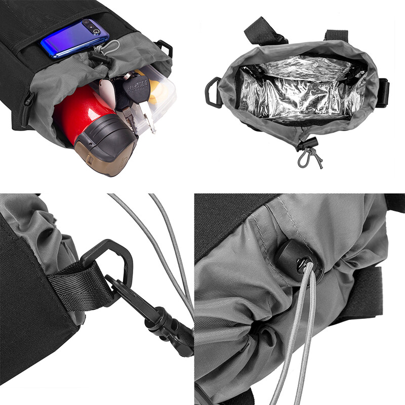 2.5/1L torbe s prednjim okvirom bicikla, torbe velikog kapaciteta, torbe za držanje boce s vodom za upravljač za Kugoo M4 skuter, električni brdski bicikl