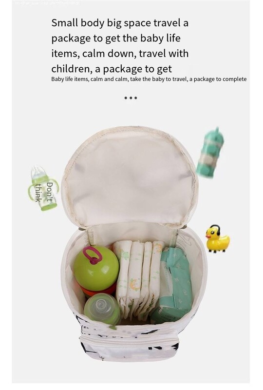 Genți organizatoare pentru cărucior negru Mummy Geantă de călătorie de mare capacitate Suport pentru sticle Carucior Genți pentru scutece Accesorii pentru cărucior