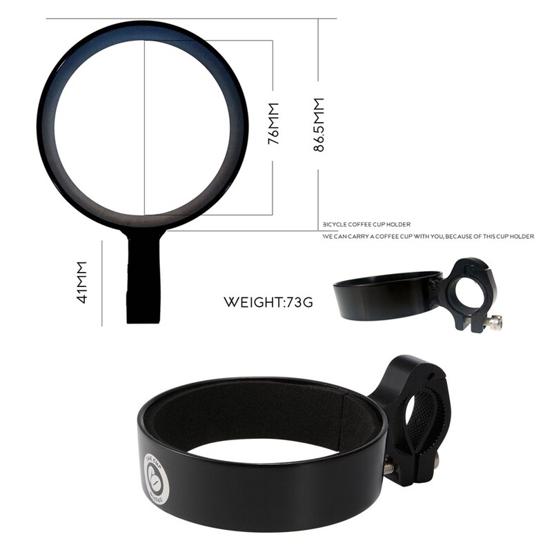 Biciklizam na otvorenom Aluminijski držač za čašu za bicikl Bicikl Šalice za napitke za kavu Mlijeko Držač za čaše za čaj Stalak za montažu na upravljač