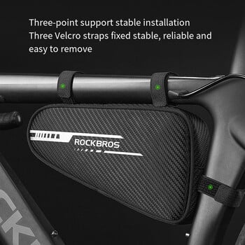 ROCKBROS Bike Saddle Bag MTB Road Cycling Reflective Twill Top Tube Triangle Bag Bicycle Frame Front Tube Bag Чанта за предна тръба