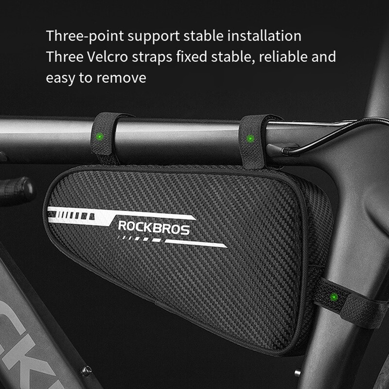 ROCKBROS Bike Saddle Bag MTB Road Cycling Reflective Twill Top Tube Triangle Bag Bicycle Frame Front Tube Bag Чанта за предна тръба