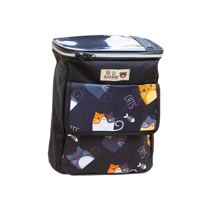 Torba za upravljač bicikla Vodootporna velikog kapaciteta Zatvaranje patentnim zatvaračem s crtanim uzorkom Dvoslojna prednja torba za bicikl Ručka električnog bicikla