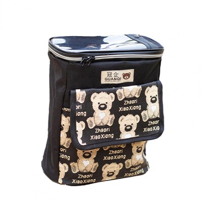 Torba za upravljač bicikla Vodootporna velikog kapaciteta Zatvaranje patentnim zatvaračem s crtanim uzorkom Dvoslojna prednja torba za bicikl Ručka električnog bicikla