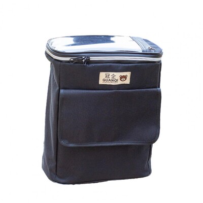 Torba za upravljač bicikla Vodootporna velikog kapaciteta Zatvaranje patentnim zatvaračem s crtanim uzorkom Dvoslojna prednja torba za bicikl Ručka električnog bicikla