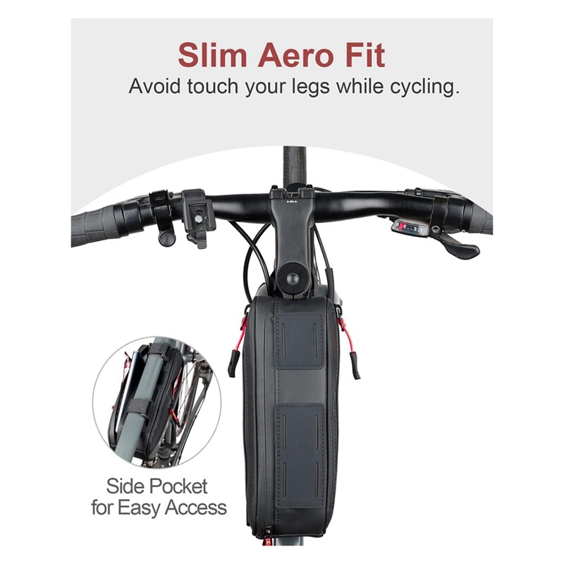 Torba za okvir bicikla, vodootporna torba za bicikl s dva bočna džepa, torbica za pohranu cijevi za bicikl za brdski cestovni bicikl