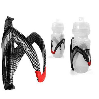 Portabidones Ciclismo Carbon Fiber+Glass Fiber Road Bike Bicycle Cycling MTB Θήκη για μπουκάλια νερού Κλουβί ράφι μπουκαλιών ποδηλάτου