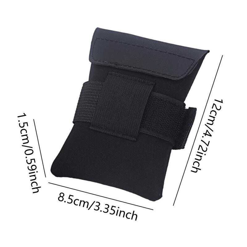 Čierna malá cyklistická taška na horský bicykel, úložné vrecko na horský bicykel, na uloženie opravného náradia, fľaše s vodou, malá a ľahká podsedlová taška