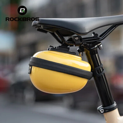 ROCKBROS Bike Bag Водоустойчива велосипедна чанта за седло Велосипедна седалка Опашка Задна отразяваща удароустойчива седлова чанта Hard Shell Pouch