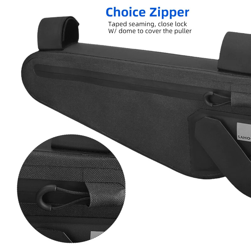 Torba za okvir bicikla otporna na kišu, trokutasta torba Sahoo 122033 Pro 2L MTB, cestovna poprečna tračnica, greda prema dolje, prednji kutni nosač, fiksirana protiv prskanja vode