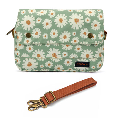 Tourbon Dodaci za biciklizam Retro platnena torba za upravljač bicikla Torbica za pohranu gornje cijevi bicikla Jednostruka torba za van