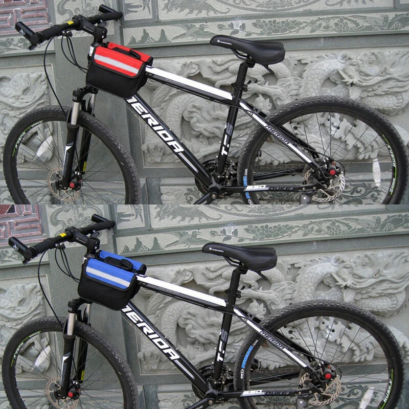 1 ks cyklistické bočné tašky, taška na rám bicykla, sedlo, prednú trubku, dvojité bočné puzdro, čierna, nosič bicyklov, sedlová taška, príslušenstvo na bicykel