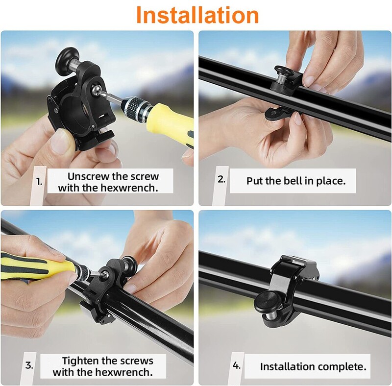 Nový nerezový zvonček na bicykel, MTB cyklistický klaksón, zvonček na riadidlá bicykla, svieži zvuk klaksónu pre bezpečnosť bicyklov, príslušenstvo pre bicykle