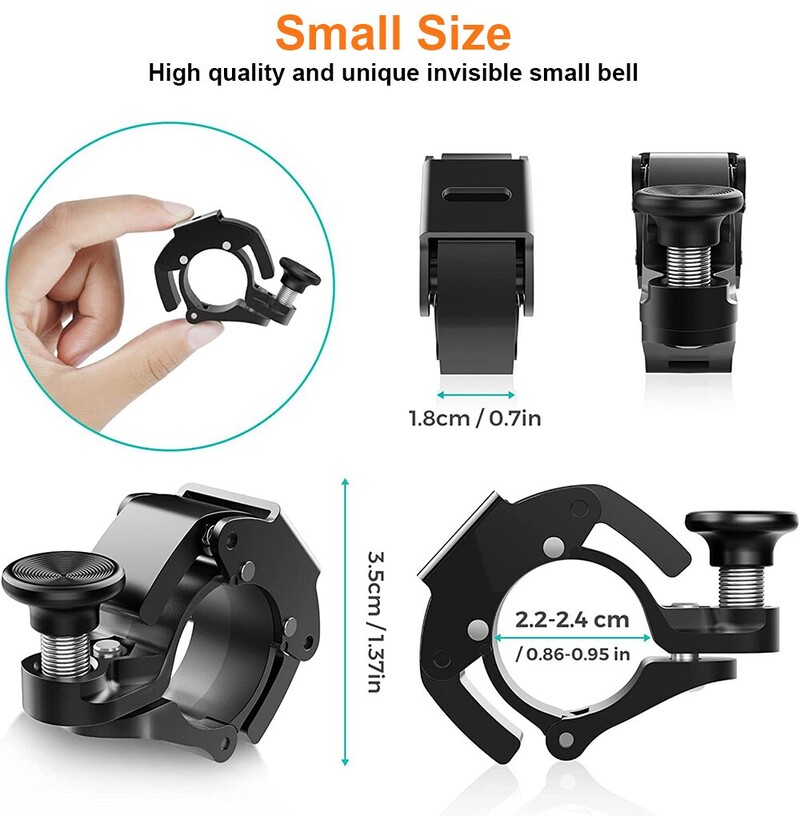 Nový nerezový zvonček na bicykel, MTB cyklistický klaksón, zvonček na riadidlá bicykla, svieži zvuk klaksónu pre bezpečnosť bicyklov, príslušenstvo pre bicykle