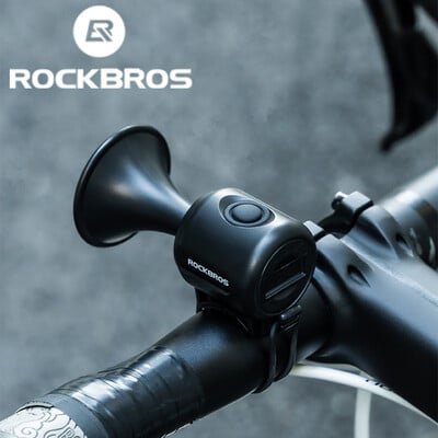 ROCKBROS Clopoțel de bicicletă Inel pentru Bicicletă Claxon tare electronic Alarmă de siguranță Avertisment electric rezistent la apă pentru bicicletă Accesorii pentru biciclete