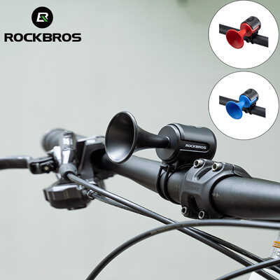 ROCKBROS dviračio varpelio elektroninis garsinis signalas, 120 db tūrio elektrinis varpas IPX4 garsiakalbio signalizacijos žiedas, elastingas, lengvas montuojamas dviračių varpas