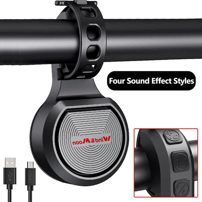 Zvono za bicikle Vodootporna zvona za trube Prijenosni USB punjenje Sigurnosna električna truba za brdski bicikl Alarm za trubu Glasno zvono Dodaci za bicikl